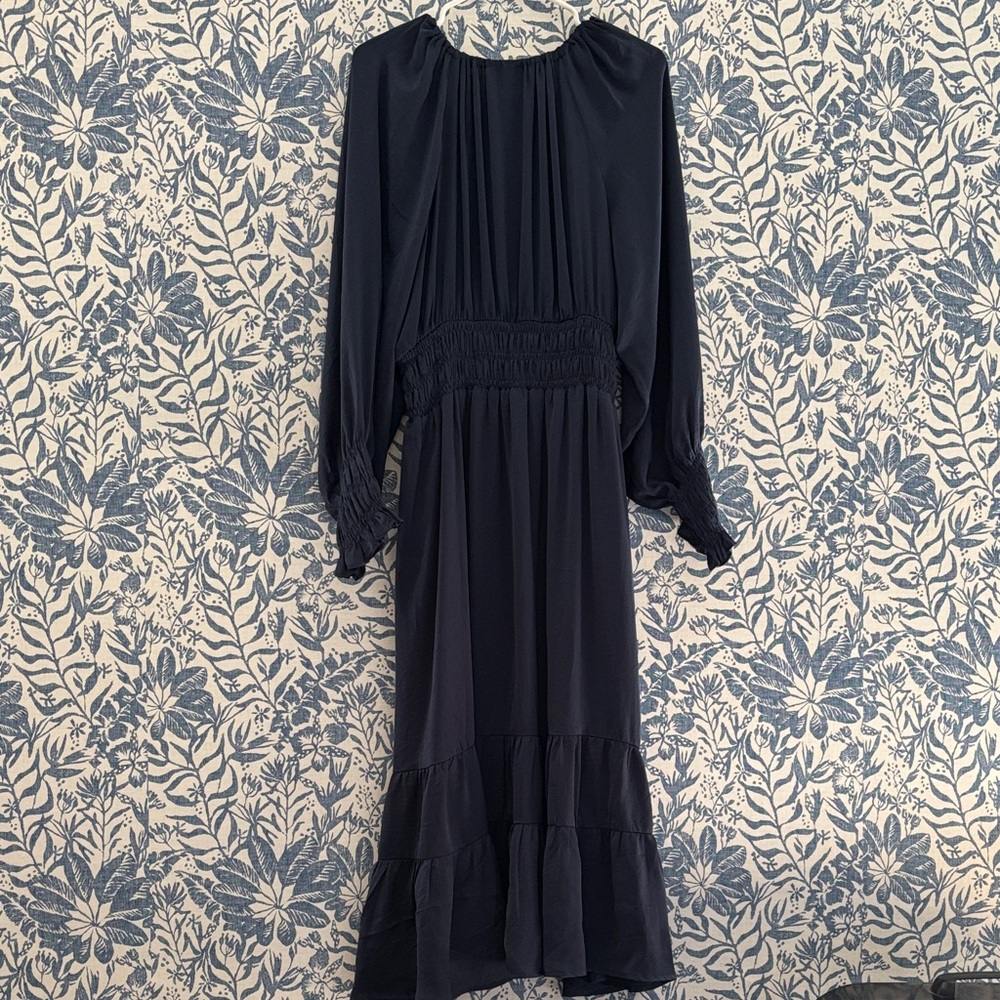 Vici Navy Long Sleeve Tiered Maxi Dress - Picture 4 of 4